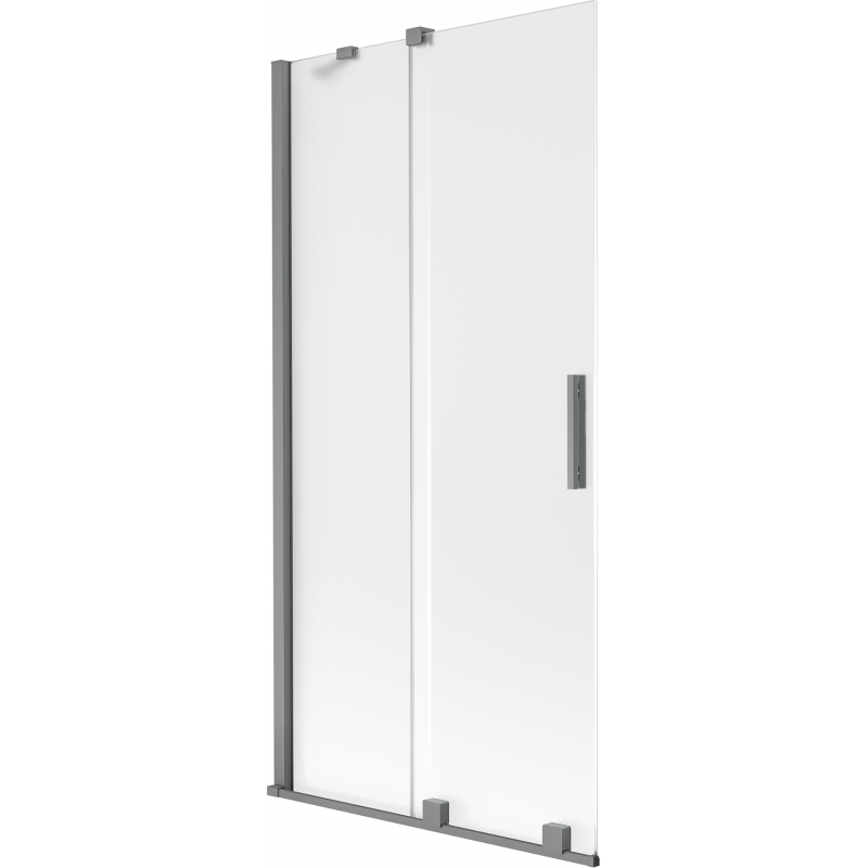 Mexen Velar mampara de ducha de 2 hojas correderas 90 x 150 cm, esmerilado, gun metal - 896-090-000-31-95