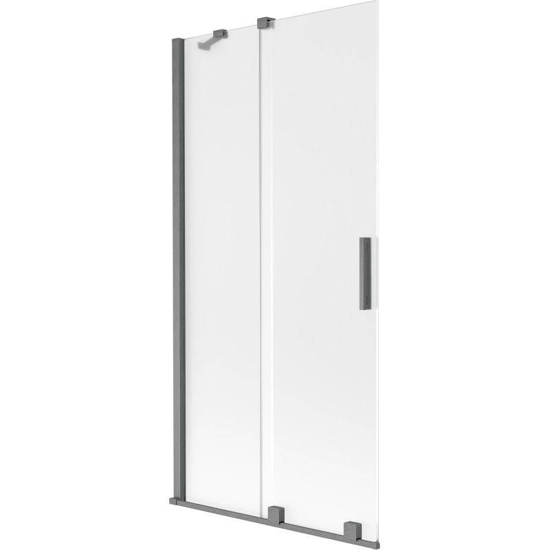 Mexen Velar vannitoa 2-ukseline libisev paravan 90 x 150 cm, härmatis, harjatud gun gray - 896-090-000-31-66