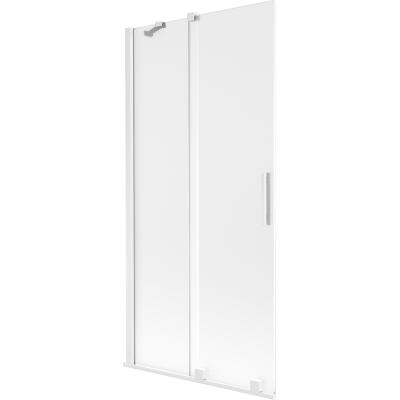 Mexen Velar Duschabtrennung 2-flügelig verschiebbar 95 x 150 cm, matt, weiß - 896-095-000-31-20