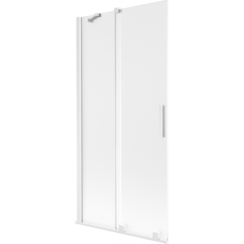 Mexen Velar pára-vento de duche de 2 painéis deslizantes 95 x 150 cm, fosco, branco - 896-095-000-31-20