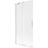 Mexen Velar vannitoa 2-leheline lükandparavann 95 x 150 cm, härmatis, valge - 896-095-000-31-20