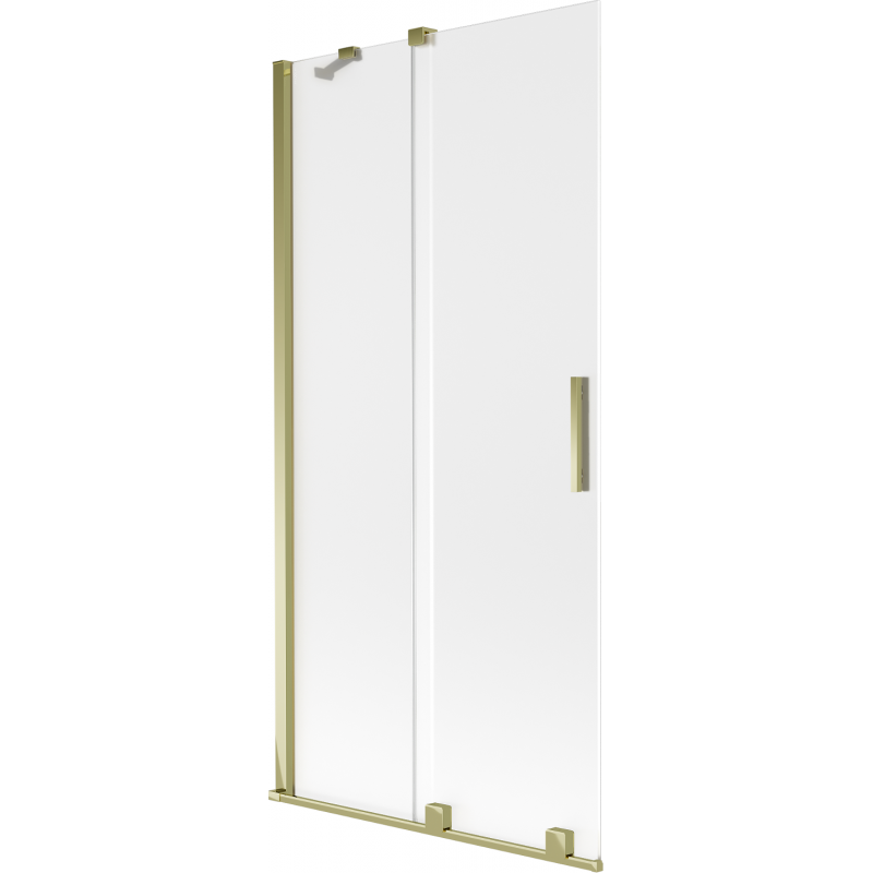 Mexen Velar painel de duche deslizante de 2 folhas 95 x 150 cm, fosco, dourado - 896-095-000-31-50