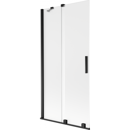 Mexen Velar Duschwandschirm 2-flügelig, verschiebbar 95 x 150 cm, matt, schwarz - 896-095-000-31-70