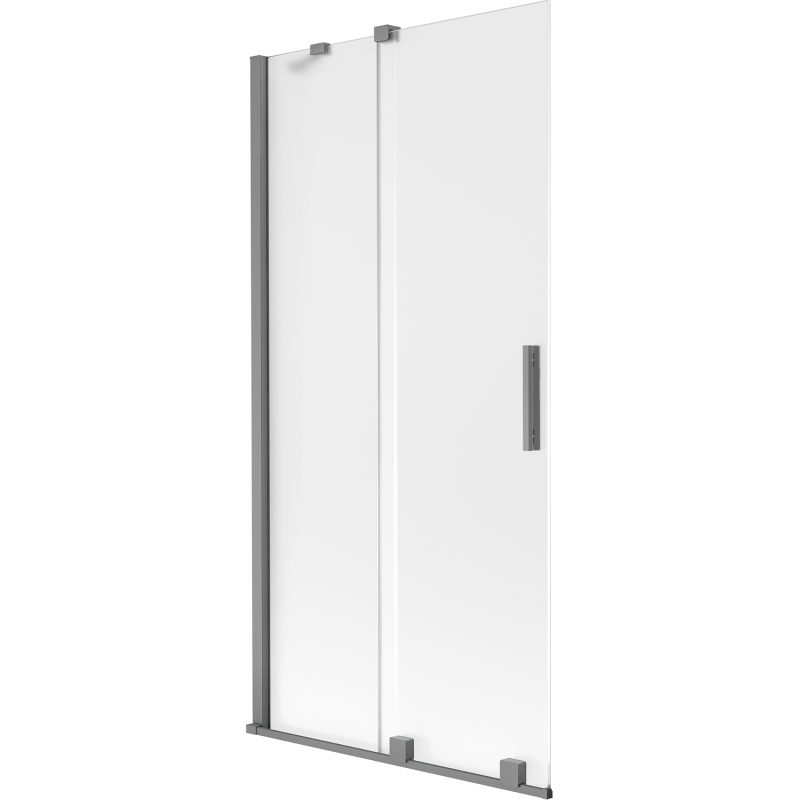 Mexen Velar painel de banheira de deslizar de 2 asas 95 x 150 cm, fosco, metal gun - 896-095-000-31-95