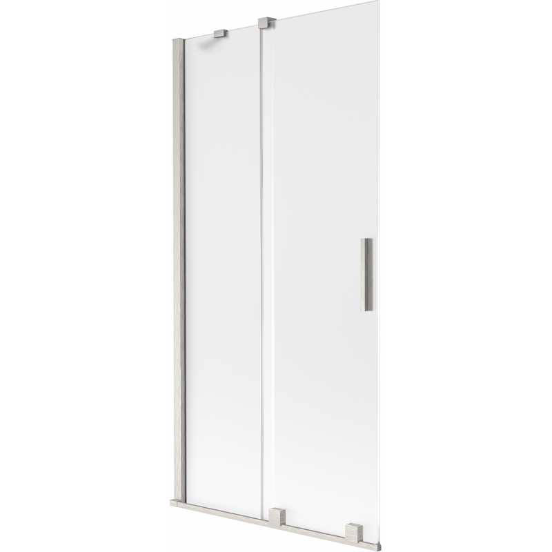 Mexen Velar 2-panel sliding bathtub screen 95 x 150 cm, frosted, brushed nickel - 896-095-000-31-97