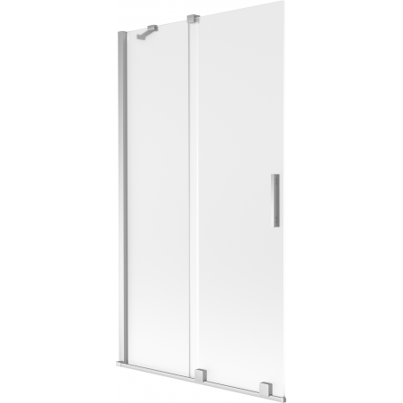 Mexen Velar Duschabtrennung 2-flügelig verschiebbar 100 x 150 cm, Milchglas, Chrom - 896-100-000-31-01