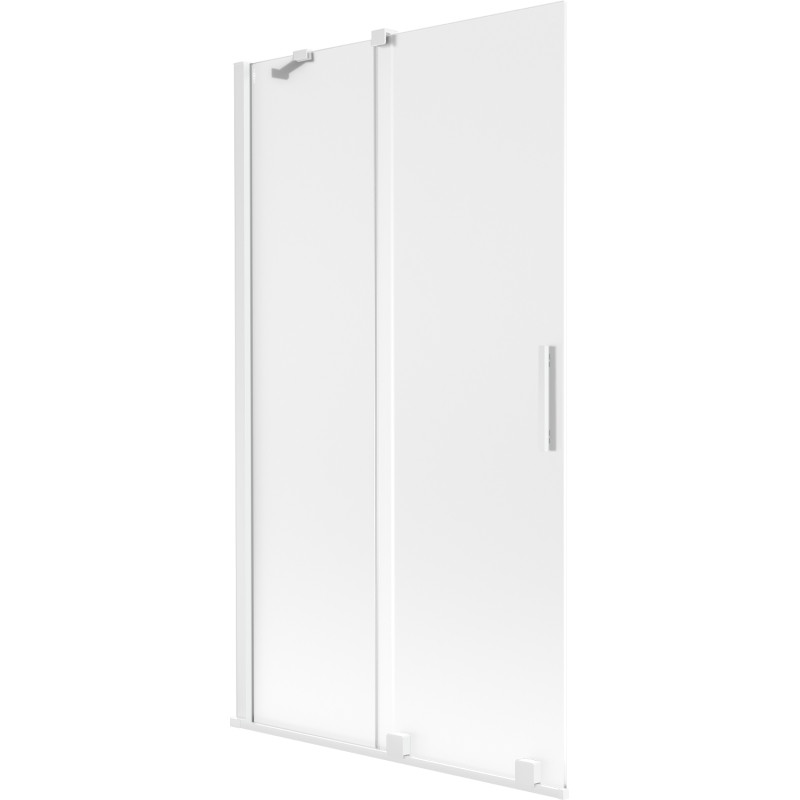 Mexen Velar klizni paravan za kadu 2-krilni klizni 100 x 150 cm, mat, bijeli - 896-100-000-31-20