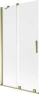 Mexen Velar 2-panel sliding shower screen 100 x 150 cm, frosted, gold - 896-100-000-31-50