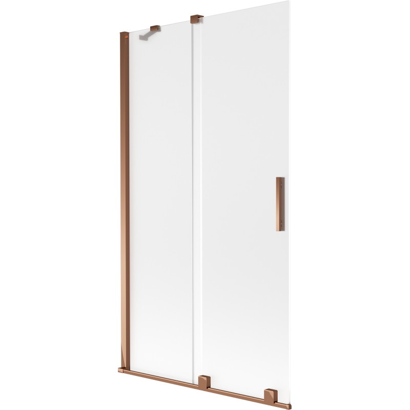 Mexen Velar klizna stijena za tuš 2-krilna klizna 100 x 150 cm, mraz, ružičasto zlato - 896-100-000-31-60