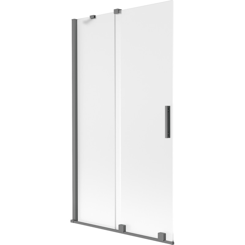 Mexen Velar vannitoa dušinurk, 2-osaline lükanduks 100 x 150 cm, jäätunud, relvmetall - 896-100-000-31-95