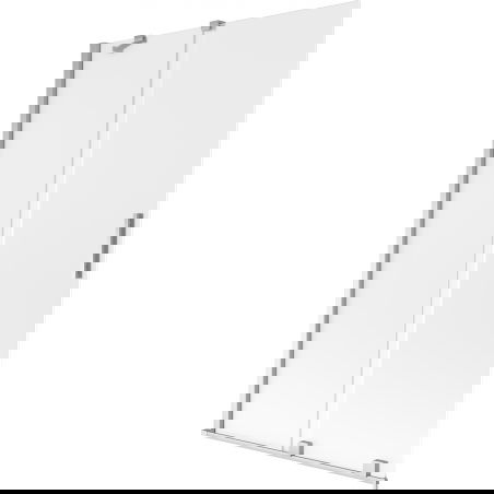 Mexen Velar Badewannen-Paravent 2-flügelig verschiebbar 110 x 150 cm, matt, Chrom - 896-110-000-31-01