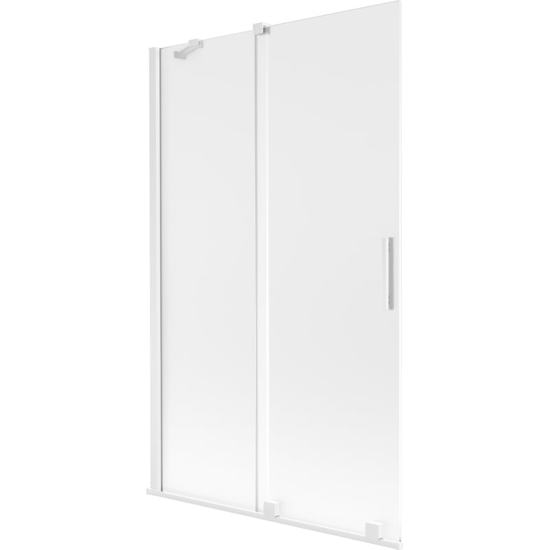 Mexen Velar divisória de chuveiro de 2 painéis deslizantes 110 x 150 cm, fosco, branco - 896-110-000-31-20