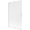 Mexen Velar paroi de douche 2 volets coulissants 110 x 150 cm, givré, blanc - 896-110-000-31-20