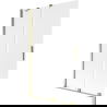 Mexen Velar Duschabtrennung 2-flügelig, Schiebetür 110 x 150 cm, Matt, Gold - 896-110-000-31-50