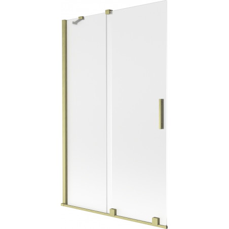 Mexen Velar klizni paravan s 2 pomična panela 110 x 150 cm, matirano, četkana zlatna - 896-110-000-31-55