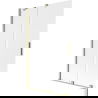 Mexen Velar 2-panel sliding bath screen 110 x 150 cm, frosted, brushed gold - 896-110-000-31-55