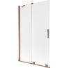 Mexen Velar 2-panel sliding bath screen 110 x 150 cm, frosted, rose gold - 896-110-000-31-60