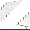 Mexen Velar badwand 2-delig schuifbaar 110 x 150 cm, matglas, geborsteld kanon grijs - 896-110-000-31-66