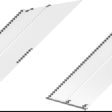 Mexen Velar Badewannenabtrennung 2-flügelig verschiebbar 110 x 150 cm, matt, Gun Metal - 896-110-000-31-95