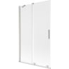 Mexen Velar 2-panel sliding shower screen 110 x 150 cm, frost, brushed nickel - 896-110-000-31-97