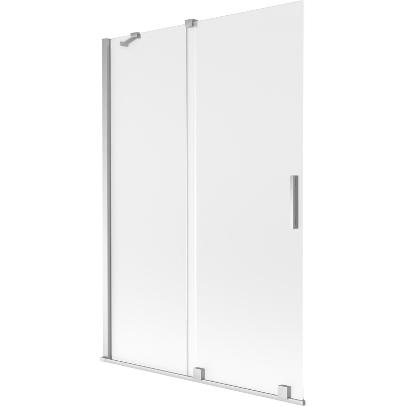 Mexen Velar kaheukseline vanniparavan, lükand, 120 x 150 cm, jääklaas, kroom - 896-120-000-31-01