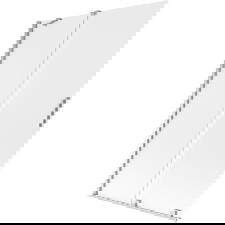 Mexen Velar drsna pregrada za kopalno kad 2-krilna 120 x 150 cm, mraz, krom - 896-120-000-31-01