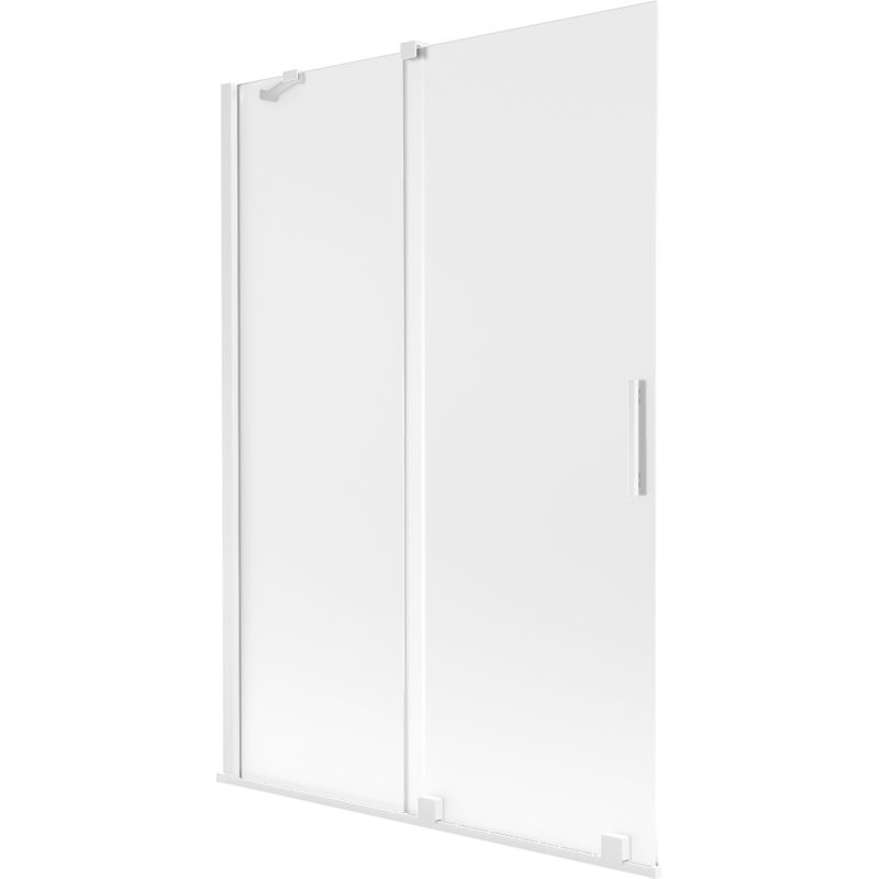 Mexen Velar Duschwand 2-flügelig verschiebbar 120 x 150 cm, Frost, Weiß - 896-120-000-31-20