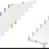 Mexen Velar paratia per vasca da bagno a 2 ante scorrevoli 120 x 150 cm, ghiaccio, dorato - 896-120-000-31-50
