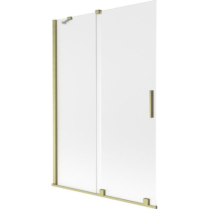 Mexen Velar 2-osaline lükand vanniparavan 120 x 150 cm, härmatis, kuldne harjatud - 896-120-000-31-55