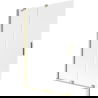 Mexen Velar painel de banho de duche deslizante de 2 painéis 120 x 150 cm, fosco, dourado escovado - 896-120-000-31-55