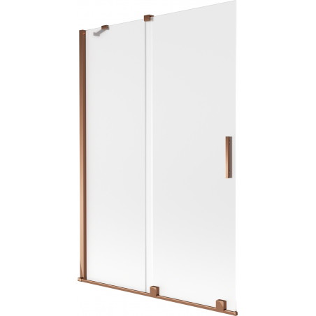 Mexen Velar vannitoasirm 2-osaline, nihutatav 120 x 150 cm, matt klaas, roosa kuld - 896-120-000-31-60
