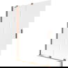 Mexen Velar Duschwand, 2-flügelig, Schiebetür 120 x 150 cm, mattiert, gebürstetes Kupfer - 896-120-000-31-65