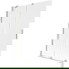 Mexen Velar Duschabtrennung 2-flügelig, 120 x 150 cm, Mattglas, gebürsteter Nickel - 896-120-000-31-97