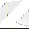 Mexen Velar Duschwand 2-flügelig verschiebbar 130 x 150 cm, Mattglas, Gold - 896-130-000-31-50