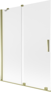 Mexen Velar vannipaneel 2-osaline lükanduks 130 x 150 cm, matt, kuldne - 896-130-000-31-50