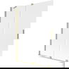 Mexen Velar Wannentrennwand 2-teilig verschiebbar 130 x 150 cm, gefrostet, gebürstetes Gold - 896-130-000-31-55