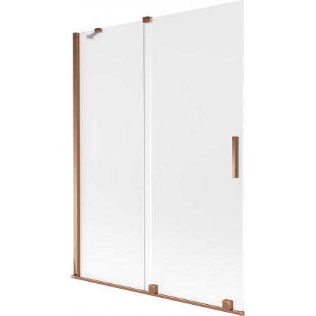 Mexen Velar vannitoa dušisein 2-osaline liuguks 130 x 150 cm, matt, roosa kuld - 896-130-000-31-60