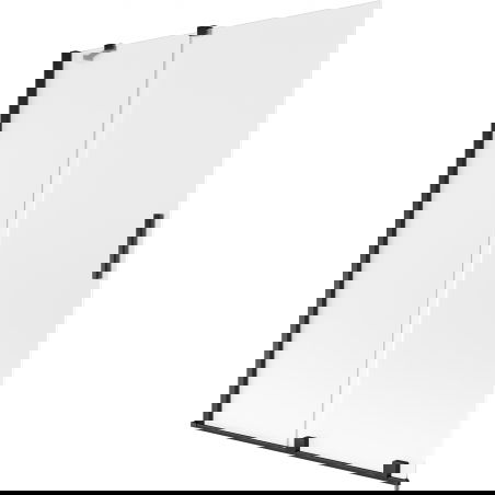 Mexen Velar 2-flügelige, verschiebbare Badewannenabtrennung 130 x 150 cm, mattiert, schwarz - 896-130-000-31-70