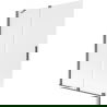 Mexen Velar badwand vouwdeur met 2 panelen schuifbaar 130 x 150 cm, matglas, Gun Metal - 896-130-000-31-95