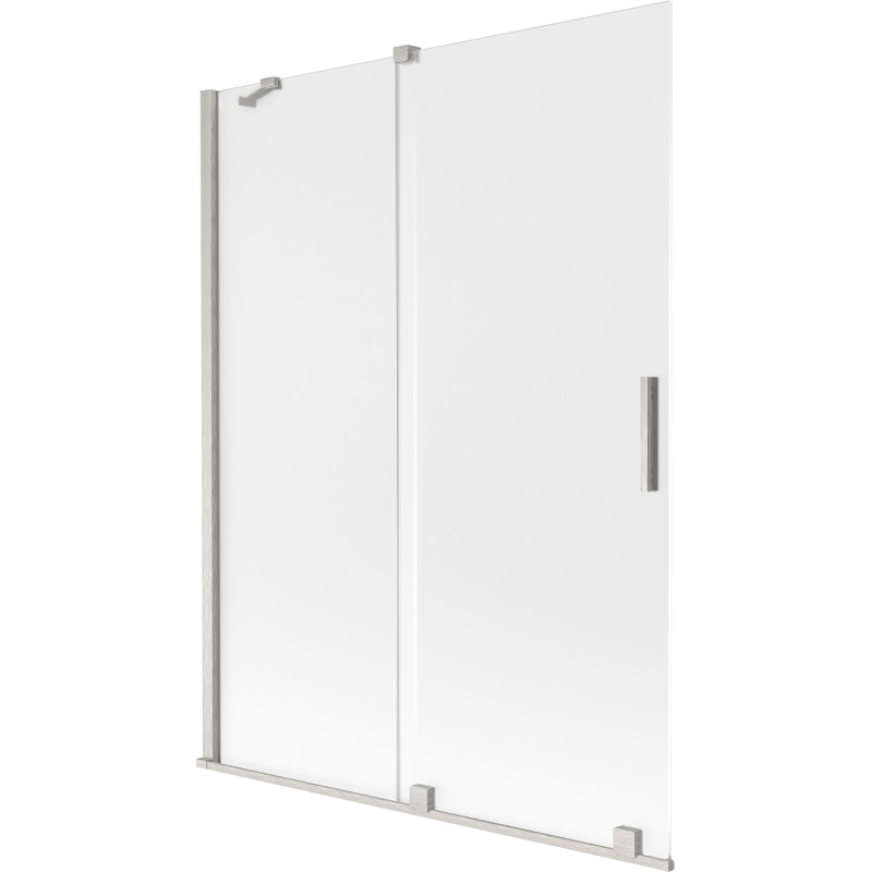 Mexen Velar klizni pregradni zid s 2 krila klizni 130 x 150 cm, mraz, brušeni nikal - 896-130-000-31-97