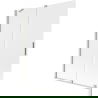Mexen Velar Duschabtrennung 2-flügelig verschiebbar 130 x 150 cm, mattiert, gebürsteter Nickel - 896-130-000-31-97