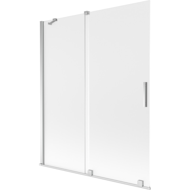 Mexen Velar kaheosaline lükanduks, 140 x 150 cm, matt, kroom - 896-140-000-31-01