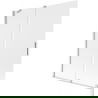 Mexen Velar Duschwand 2-flügelig verschiebbar 140 x 150 cm, Milchglas, Chrom - 896-140-000-31-01