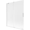 Mexen Velar 2-panel sliding bath screen 140 x 150 cm, frosted, white - 896-140-000-31-20
