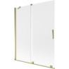 Mexen Velar vanniava jagaja 2-osaline liuguks 140 x 150 cm, härmatud, kuldne - 896-140-000-31-50