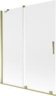 Mexen Velar vanniava jagaja 2-osaline liuguks 140 x 150 cm, härmatud, kuldne - 896-140-000-31-50