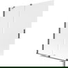 Mexen Velar badwand scherm 2-delig schuifbaar 140 x 150 cm, matglas, geborsteld geweergrijs - 896-140-000-31-66