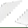 Mexen Velar Badewannenabtrennung 2-flügelig verschiebbar 140 x 150 cm, matt, gebürstetes Nickel - 896-140-000-31-97