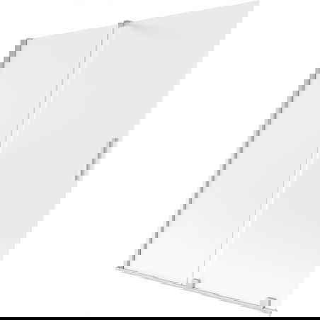 Mexen Velar badkarsvägg 2-delad skjutbar 150 x 150 cm, frost, krom - 896-150-000-31-01