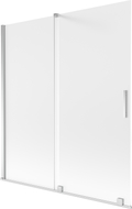 Mexen Velar kahetasandiline vanniparavan 2-osaline lükand 150 x 150 cm, matt, kroom - 896-150-000-31-01